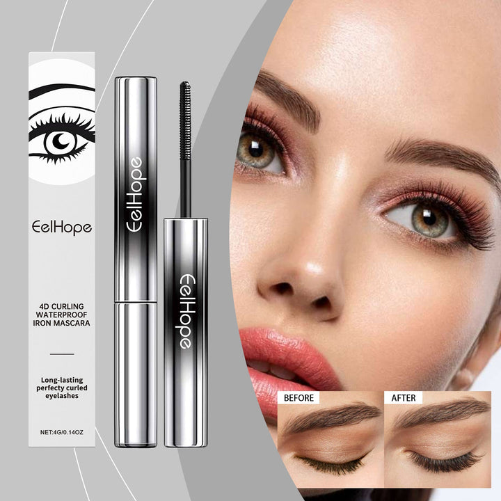 4D Curling Mascara for Waterproof, Lifted Lashes All Day