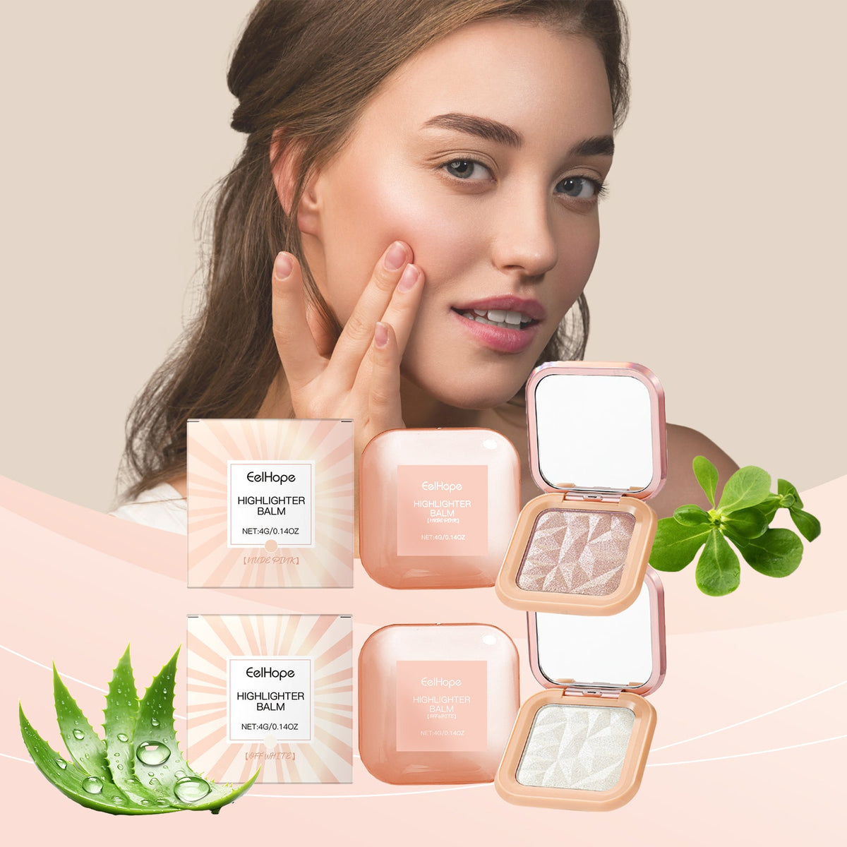 Quicksand Highlighter Balm for Instant 3D Glow