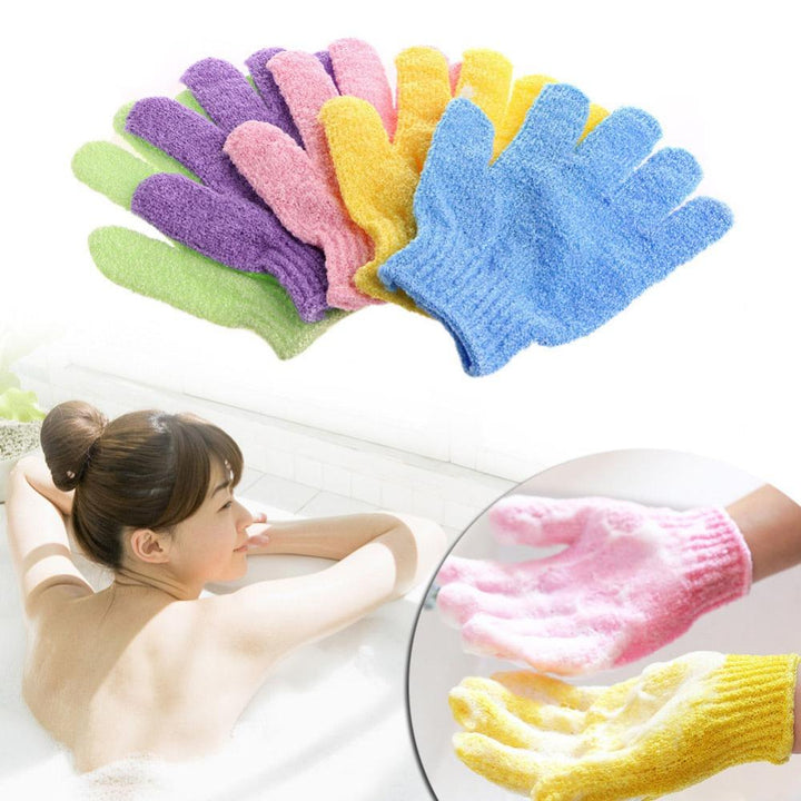 Exfoliating Bath Gloves — Full-Hand Body Scrubber