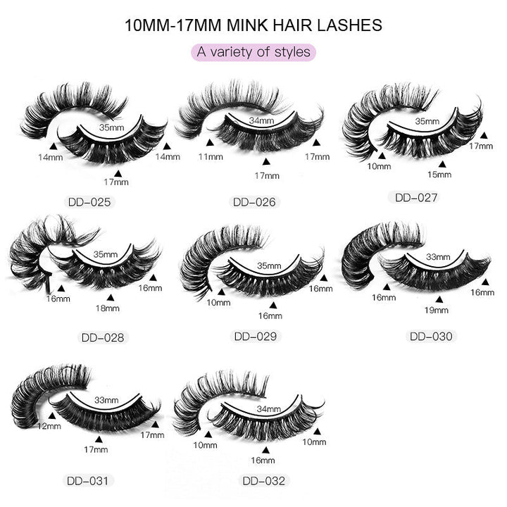False Eyelashes: 10-Pair Dramatic Multi-Style Set