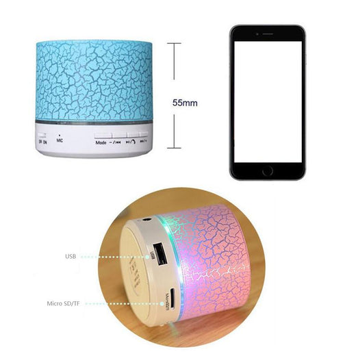 LED Mini Bluetooth Speaker — 360° Stereo Sound & RGB Lights