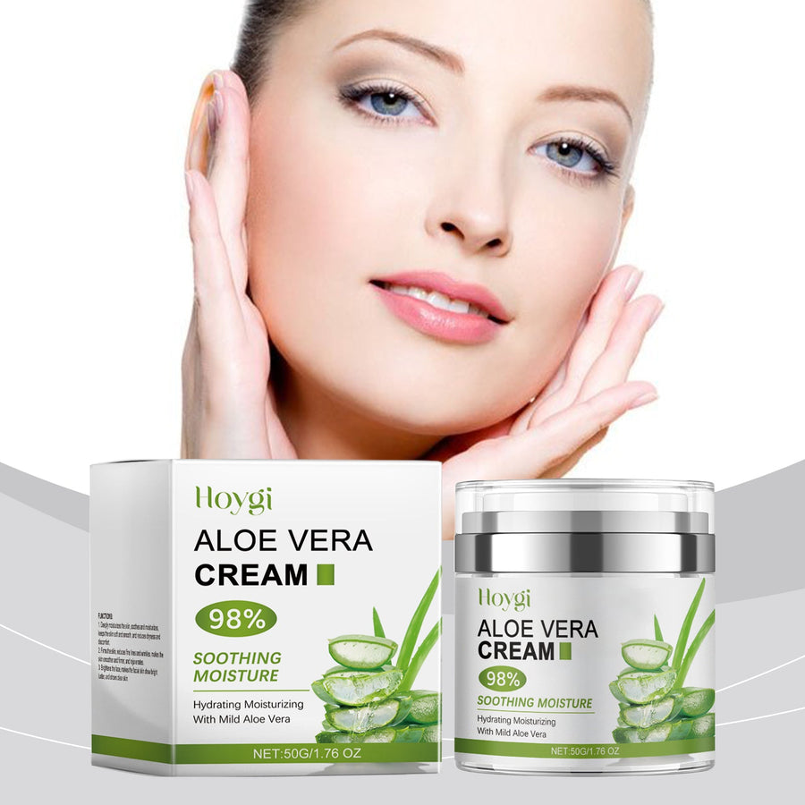 Aloe Vera Face Cream 98% for Dry, Dull Skin Relief