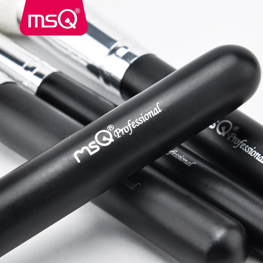 15-Piece Professional Makeup Brush Set with Leather Case