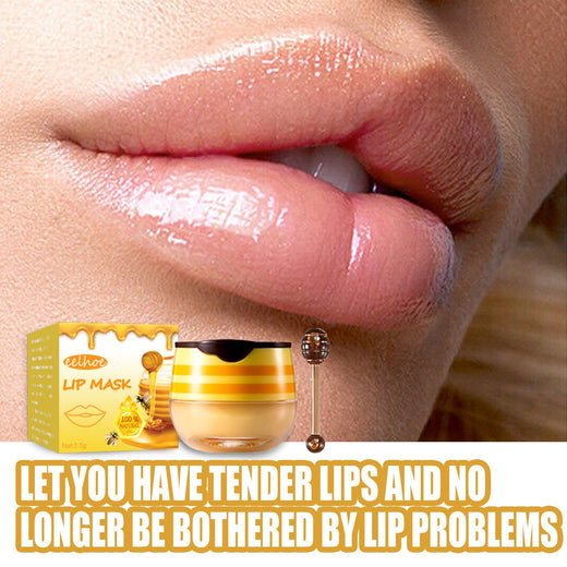 Honey Lip Mask With Brush for Smoother, Softer Lips