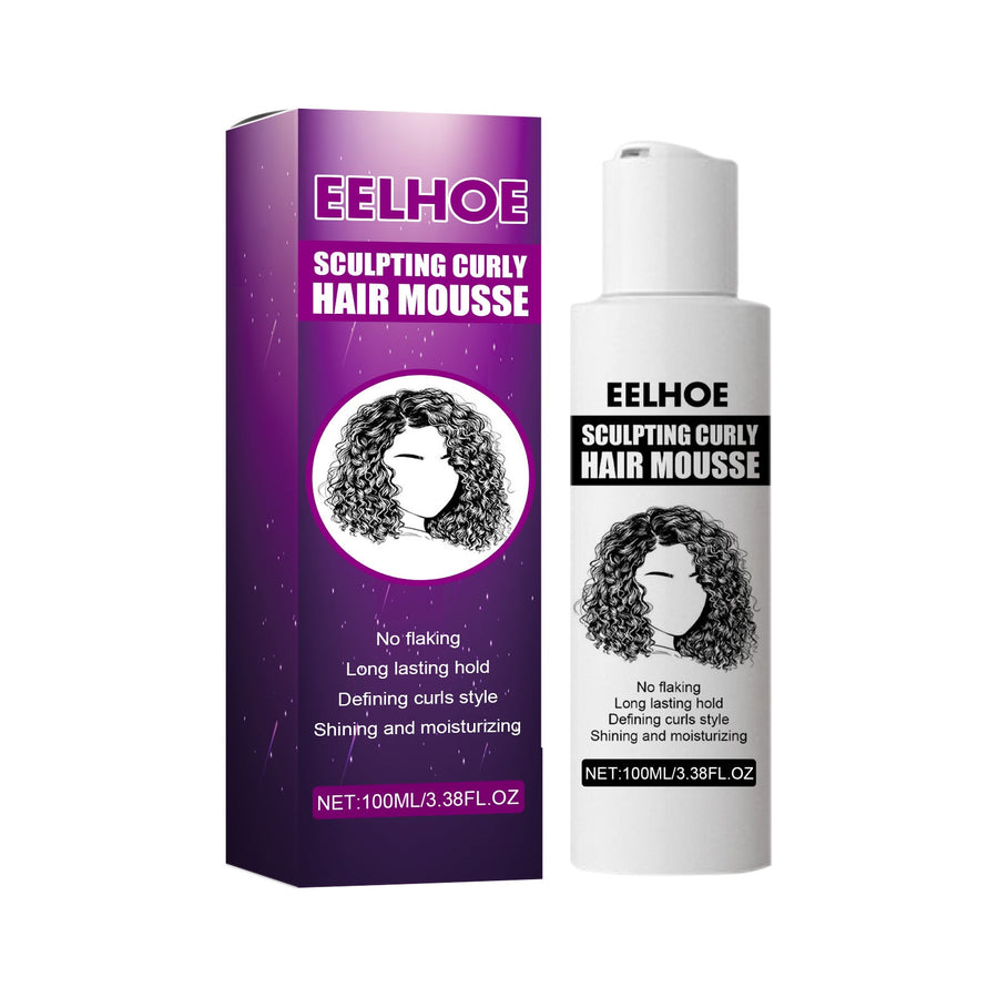 Curly Hair Styling Mousse for Defined, Glossy Curls