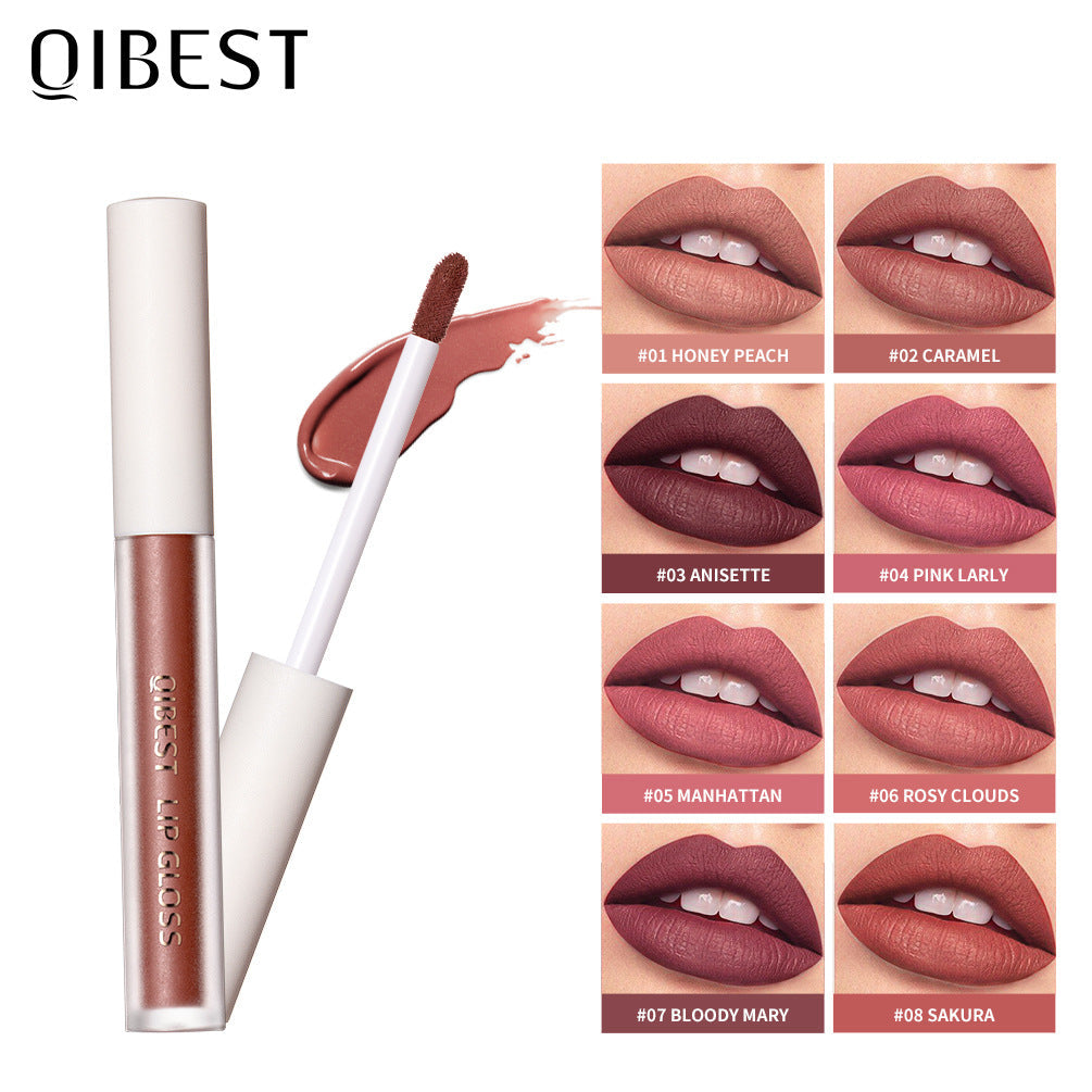 Velvet Matte Lip Gloss for Smooth, Non-Transfer Color