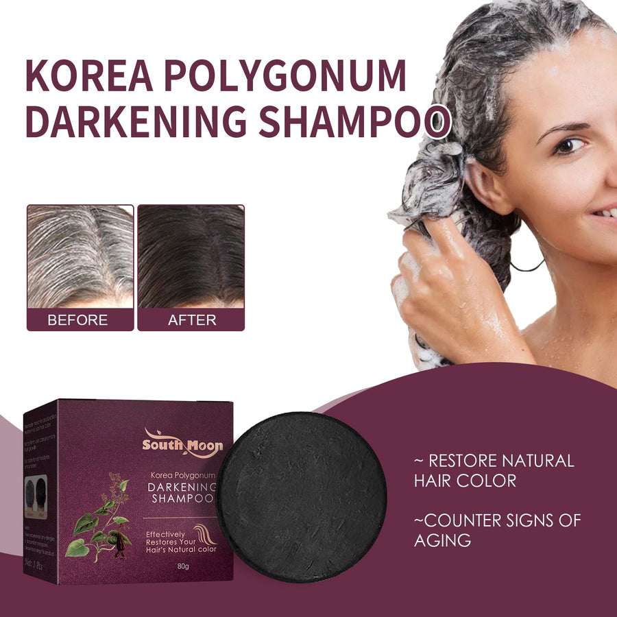 Darkening Shampoo Bar for Natural-Looking Hair Color
