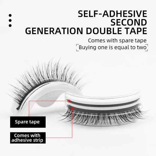 Self-Adhesive False Eyelashes for Glue-Free Volume