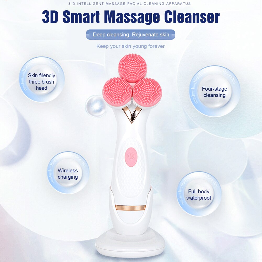Sonic Facial Cleansing Brush — Deep Pore Cleansing & Acne