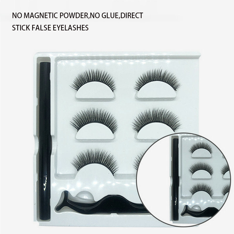 Glue-Free False Eyelashes With Magic Eyeliner Set