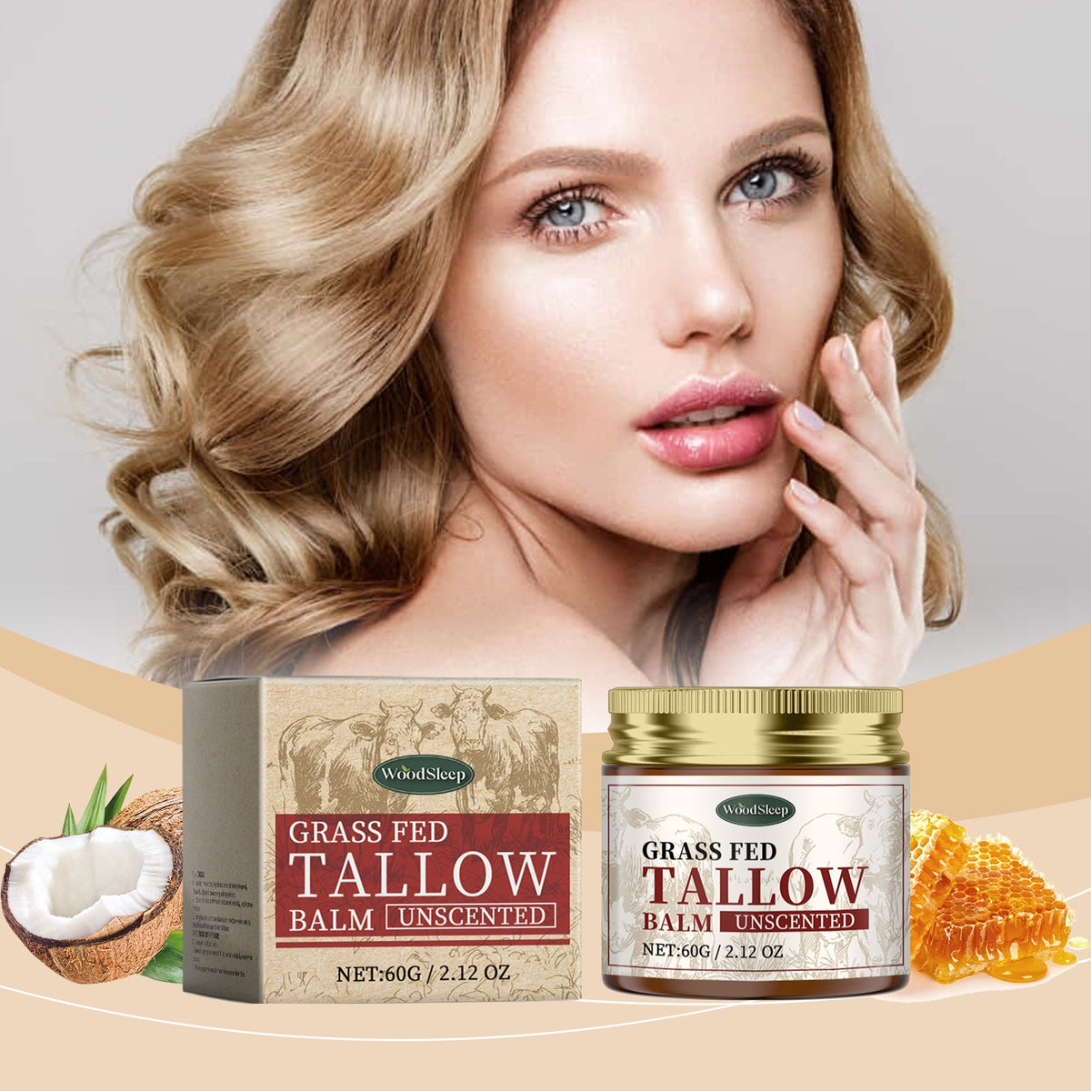 Grass-Fed Tallow Face Cream for Barrier Repair