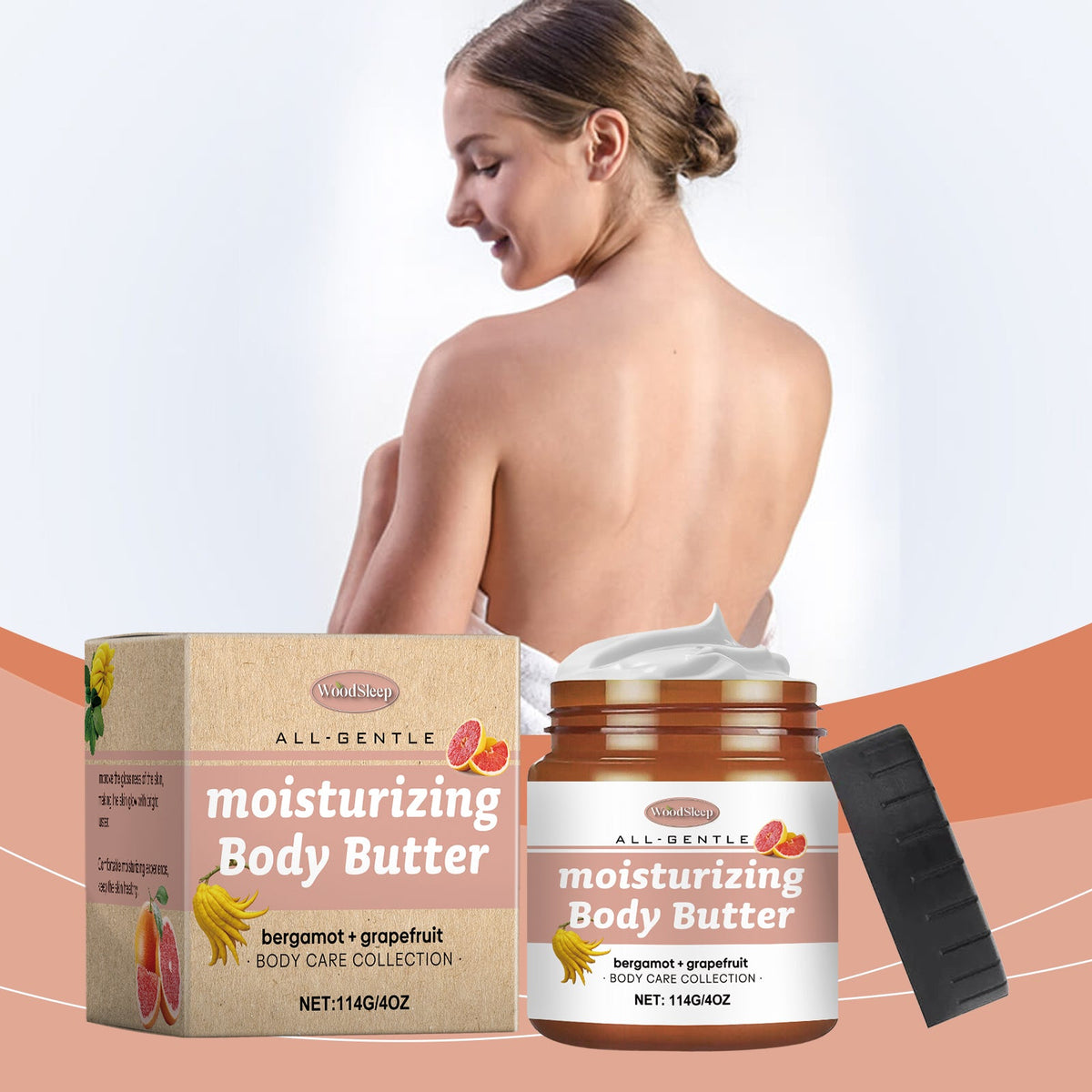 WoodSleep Body Butter — Firming Bergamot Grapefruit Cream