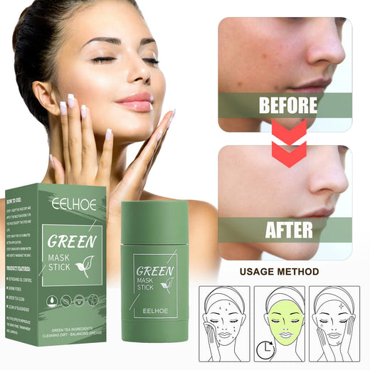 Green Tea Clay Mask Stick for Clean, Balanced Pores