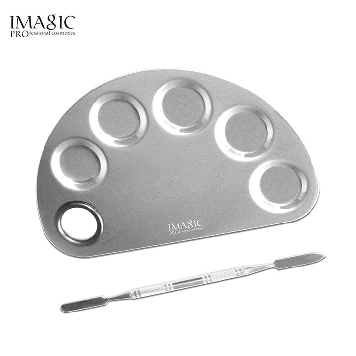 Stainless Steel Makeup Palette for Clean Color Mixing