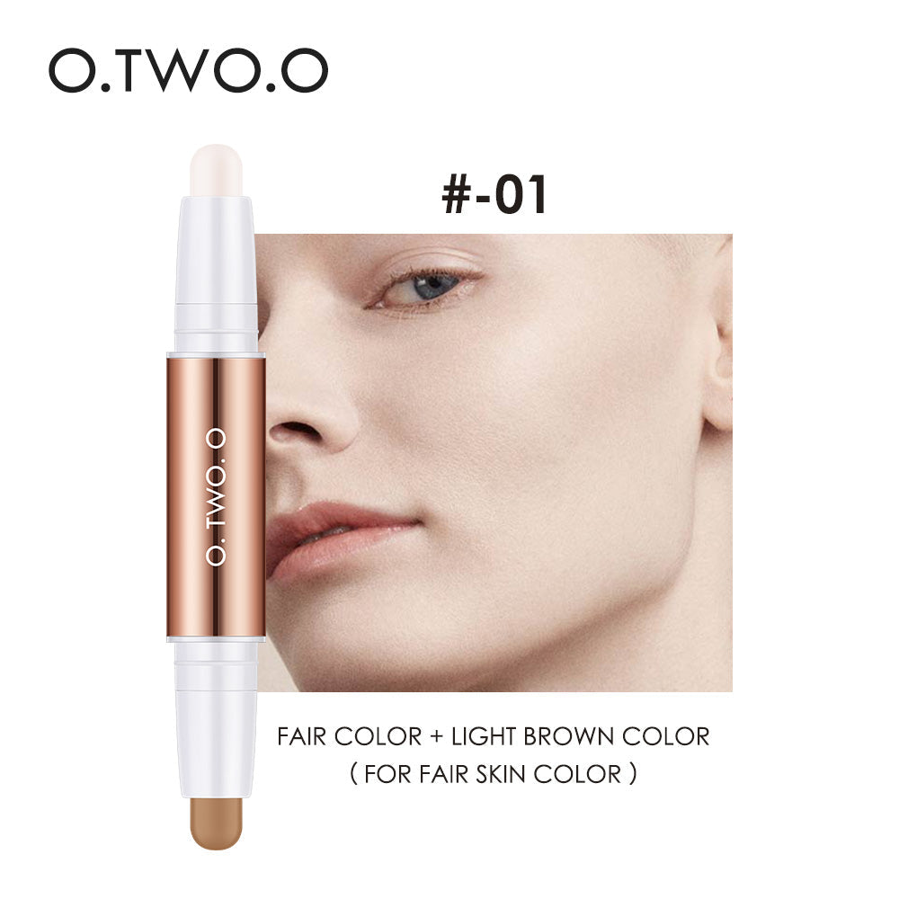 Dual-Ended Contour Stick for Easy Facial Definition