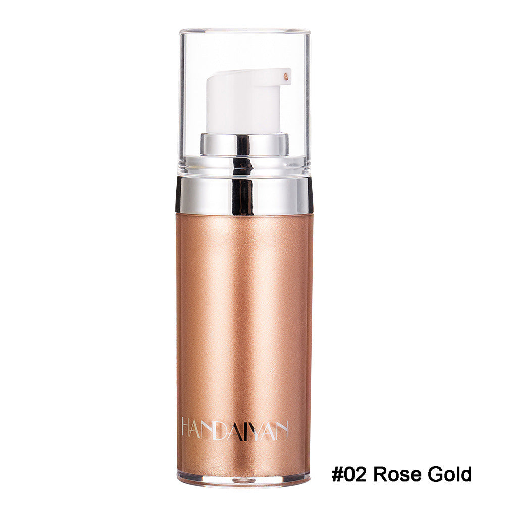 Body Highlighter Liquid for a Wearable Metallic Glow