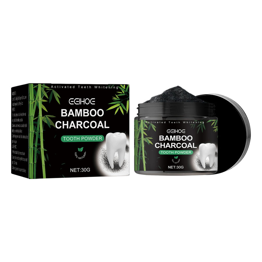 Bamboo Charcoal Tooth Powder — Whiter Teeth, Fresher Breath