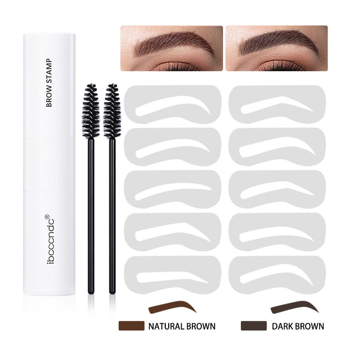 Eyebrow Powder Stencil Kit for Fuller, Defined Brows