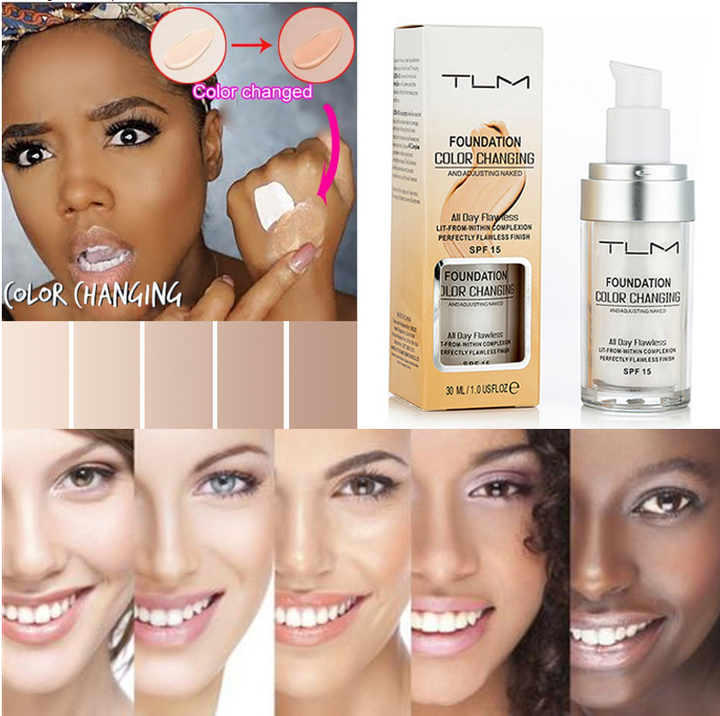 Color Changing Liquid Foundation for Easy Matching