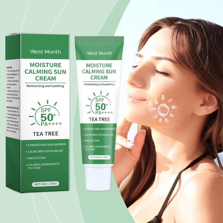 Tea Tree SPF 50 Cream for Sun-Irritated Skin Relief