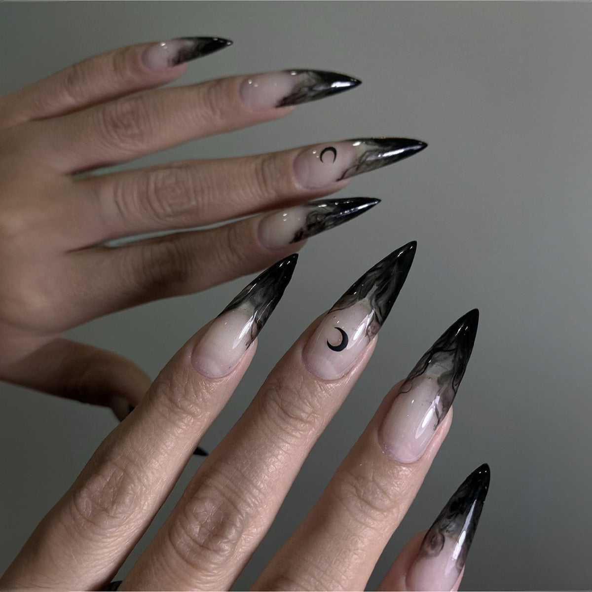 Milky Ombre Almond Press-On Nails — Salon-Perfect Gradient