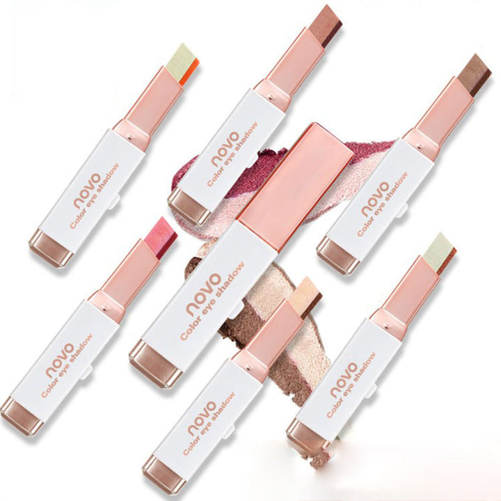 Dual-Tone Eyeshadow Stick for Fast Dimensional Looks