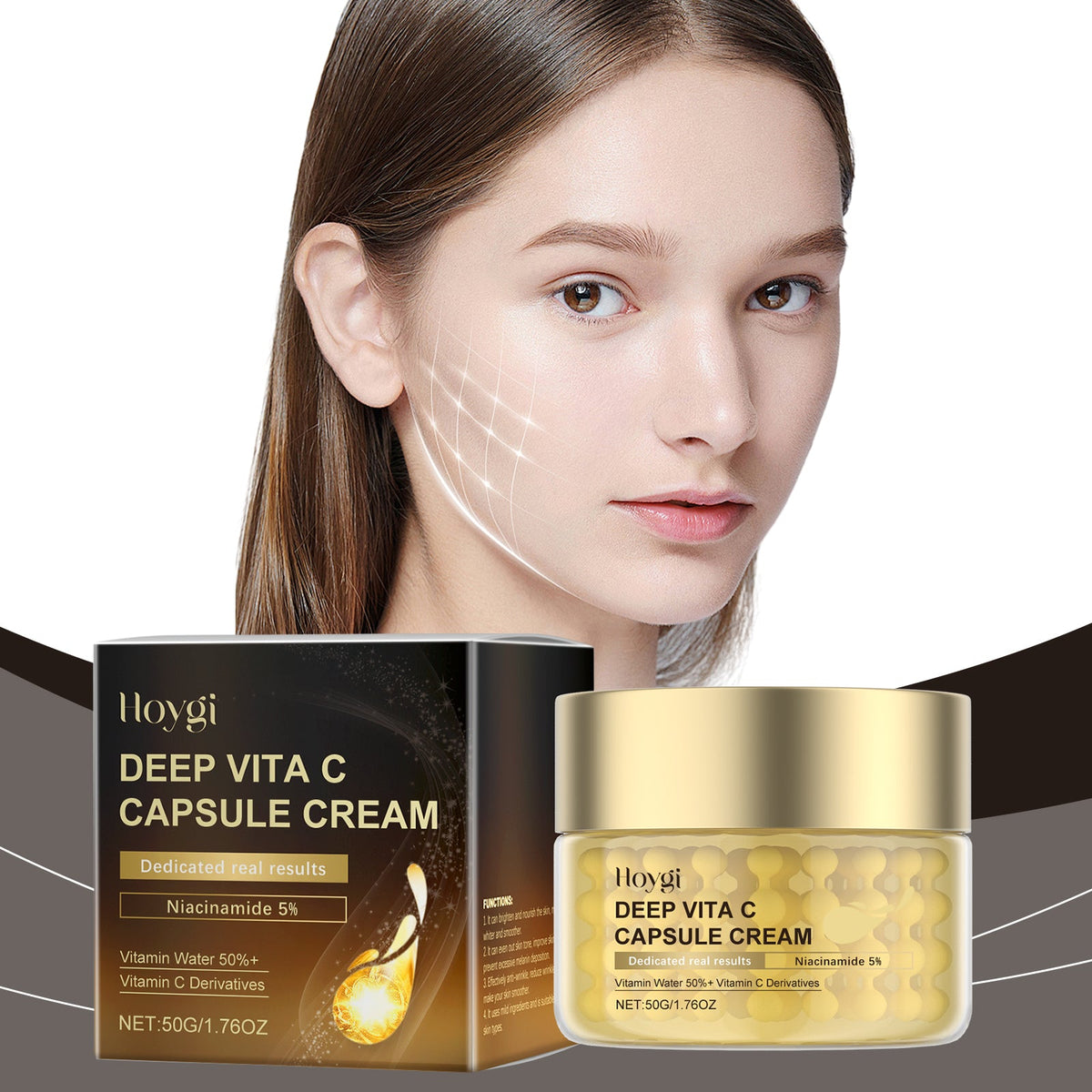 Hoygi Vitamin C Moisturizer for Dull Uneven Skin Tone