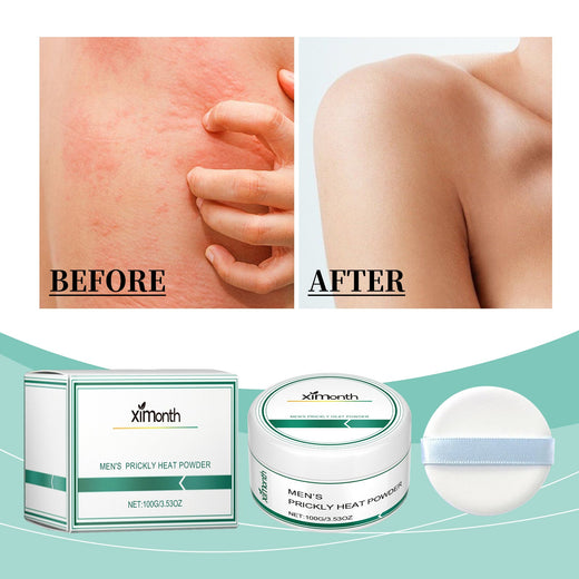 Men's Body Powder — Cooling Mint & Vitamin E, Prickly Heat Relief