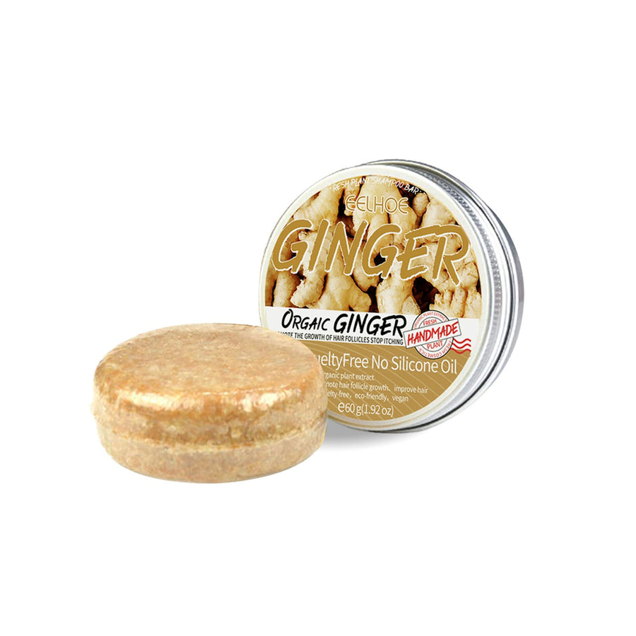Ginger Shampoo Bar for Itchy, Oily Scalp Relief