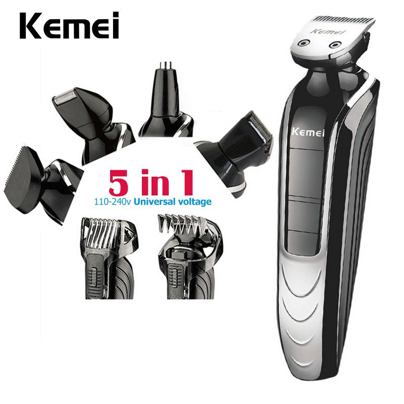 5-in-1 Men's Grooming Kit — Hair Clipper, Beard Trimmer