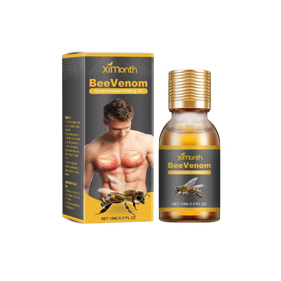 Men's Chest Firming Oil — Bee Venom Lifts & Defines Chest Fast