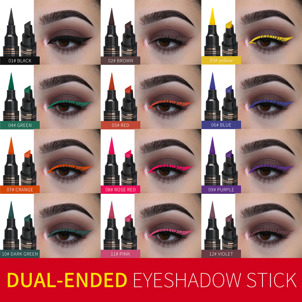 Dual-Ended Color Eyeliner Pen for Easy Winged Looks
