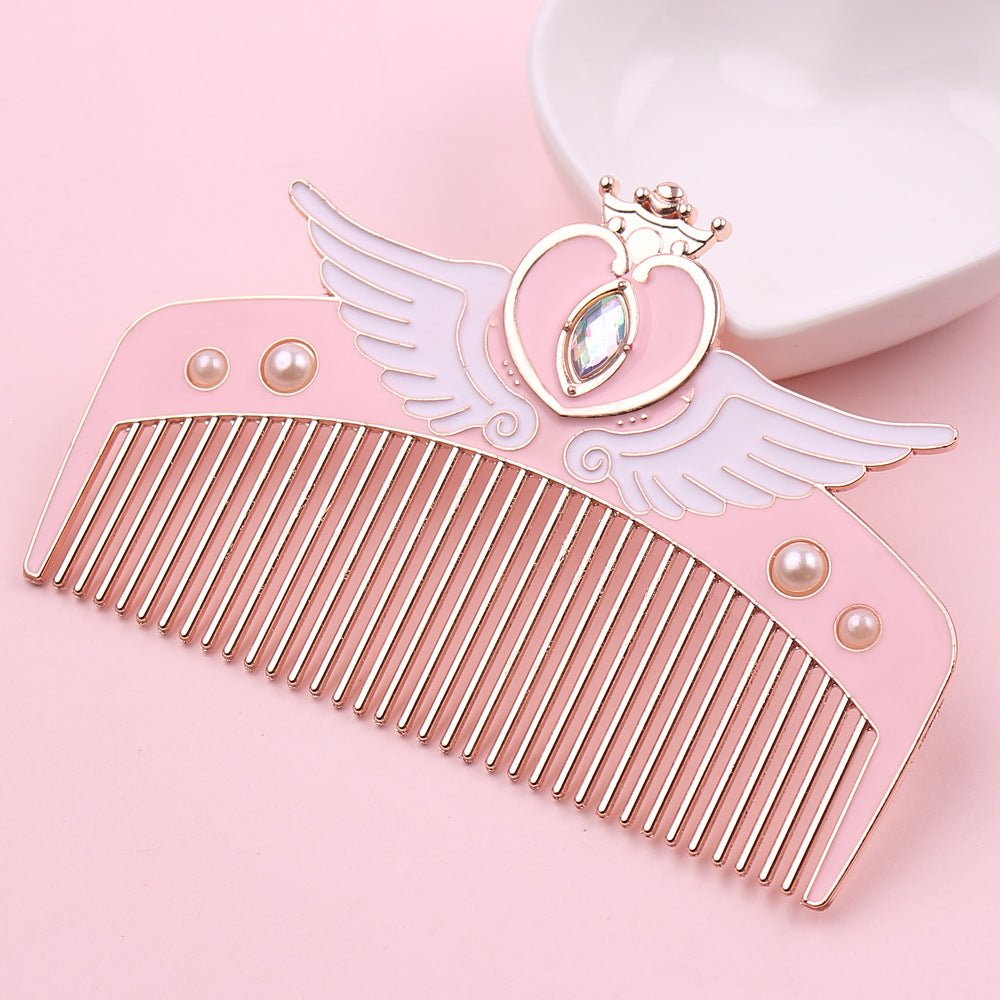 Decorative Hair Comb with Angel Wings — Cute Valentine’s