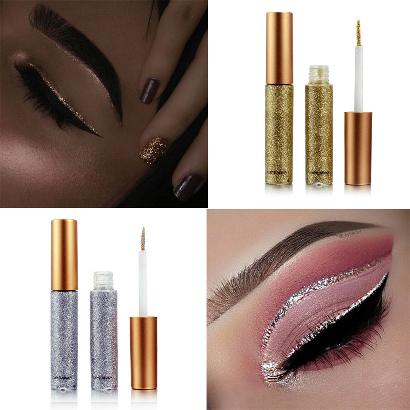 Glitter Eyeliner for Colorful Reflective Eye Looks