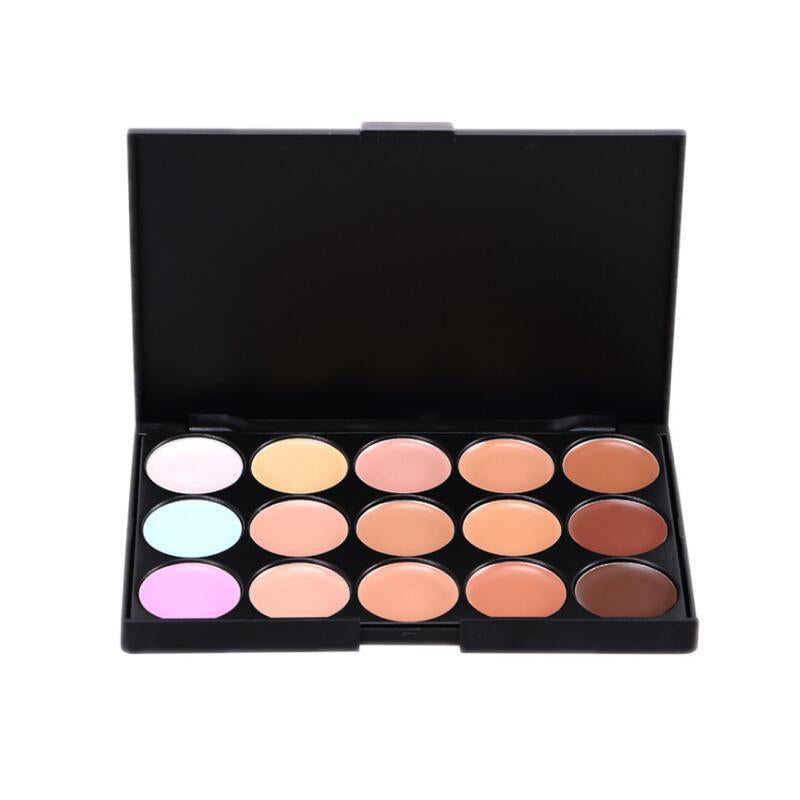 15-Shade Cream Concealer Palette for Custom Coverage