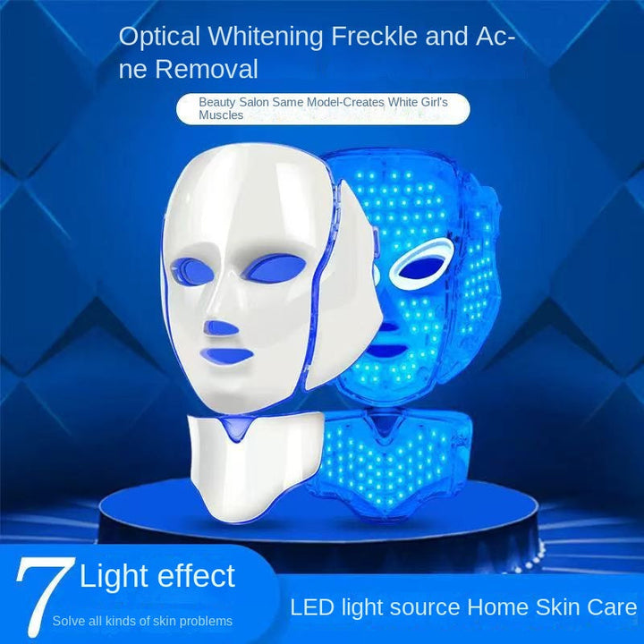 LED Beauty Mask — 7‑Color Photon Rejuvenation for Face & Neck