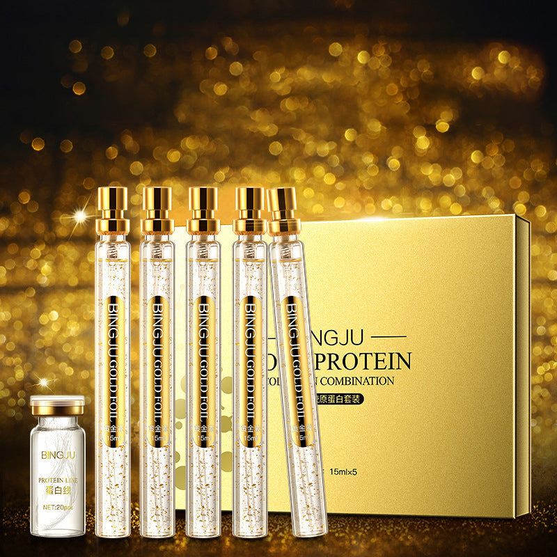 Gold Protein Facial Serum Set for Firmer-Looking Skin