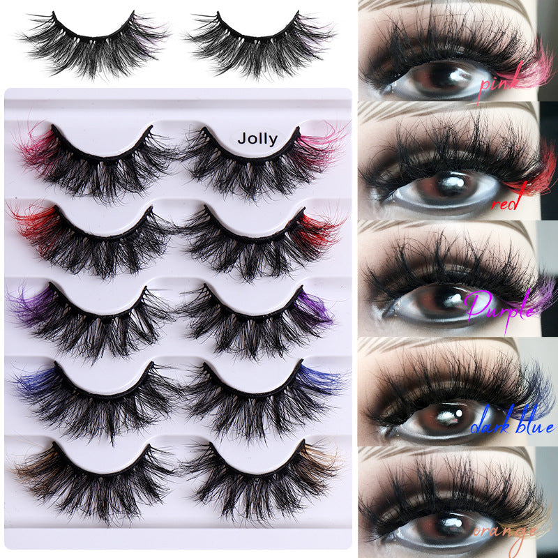 Colorful False Eyelashes for Dramatic Eye Makeup Looks