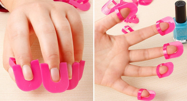 Silicone Nail Art Shields for French Manicure — 26-Piece Kit