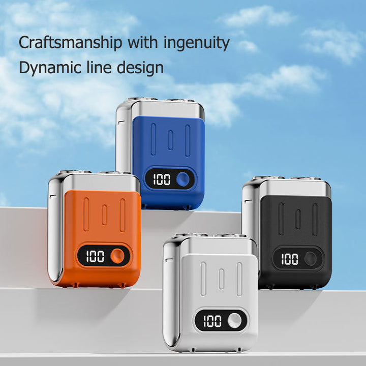 Mini Rotary Shaver for Travel — LED Display, Fast Charge