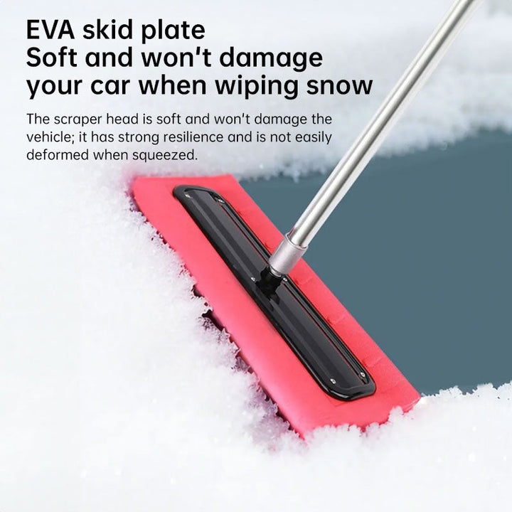 Snow Removal Tool with Foam Head - Safe for Roofs & Cars