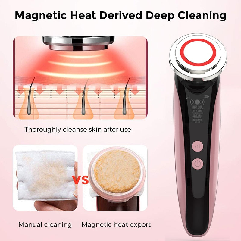 5-in-1 Facial Beauty Device for Cleansing & Firming