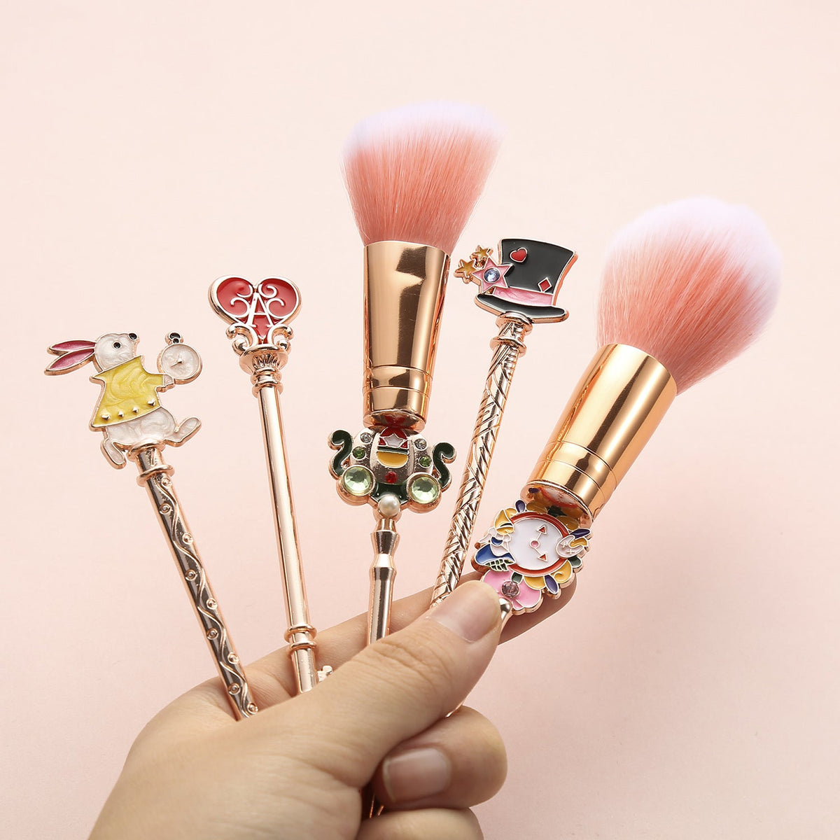Makeup Brush Set – 5‑Pc Wonderland Character Brushes Magical