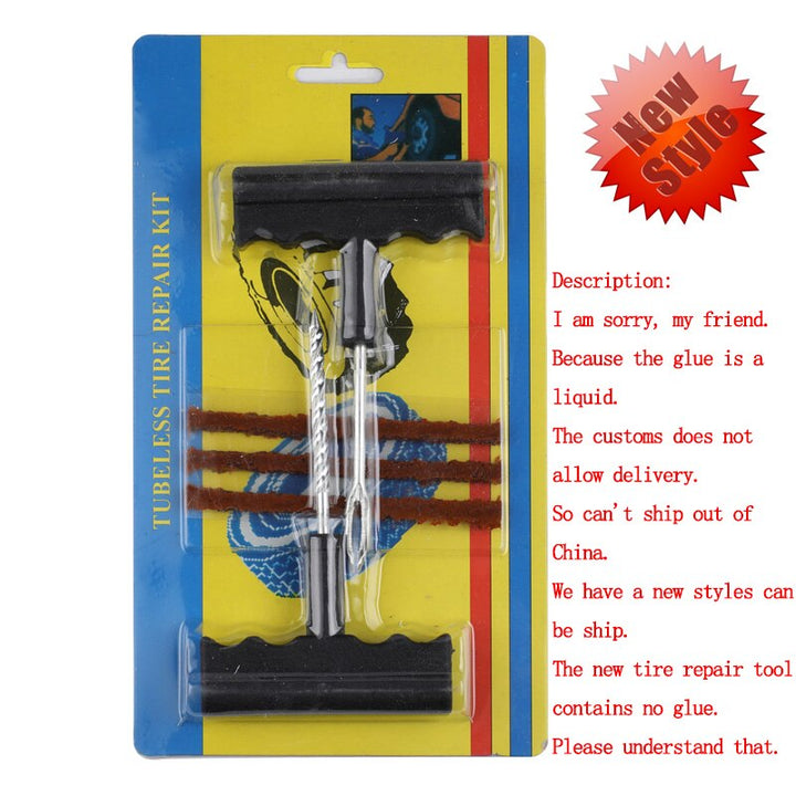 Tubeless Tire Repair Kit — Fast Puncture Plug for Car