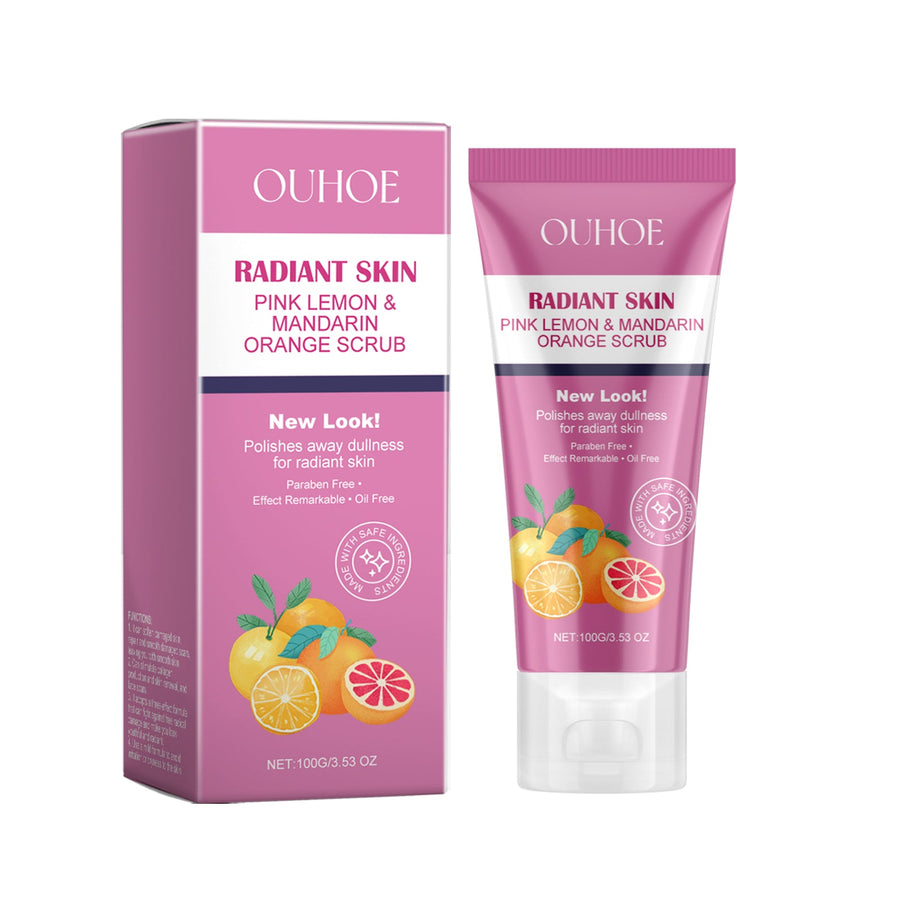 Brightening Face Scrub With Citrus Extracts For Dull Skin