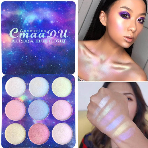Aurora Highlighter Palette for Multidimensional Glow