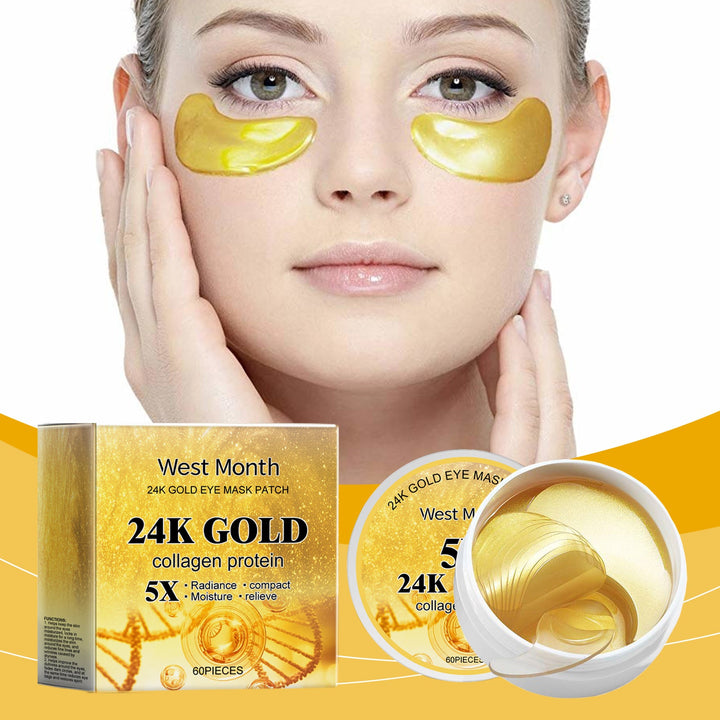 24K Gold Eye Mask — Firmer, Brighter Eyes with Collagen