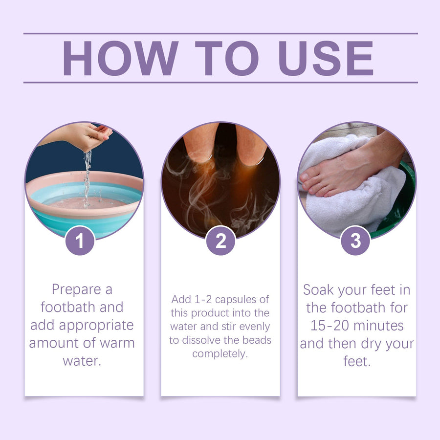 Lavender Foot Soak Capsules for Tired, Rough Feet