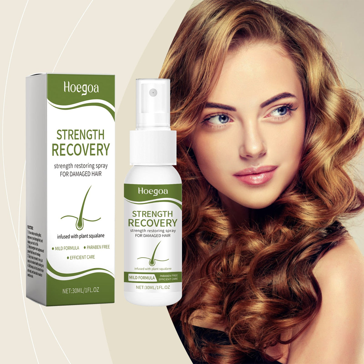Leave-In Hair Repair Spray for Smooth, Glossy Strands