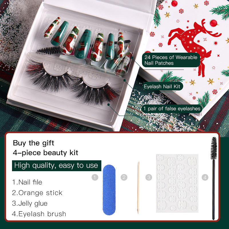 Christmas Nail and Lash Kit for Effortless Festive Glam